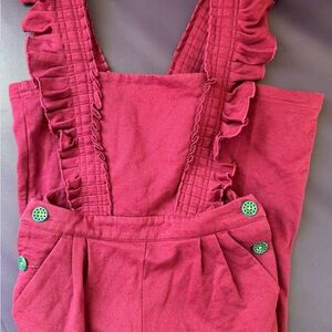 Matilda Jane Burgundy Overalls
